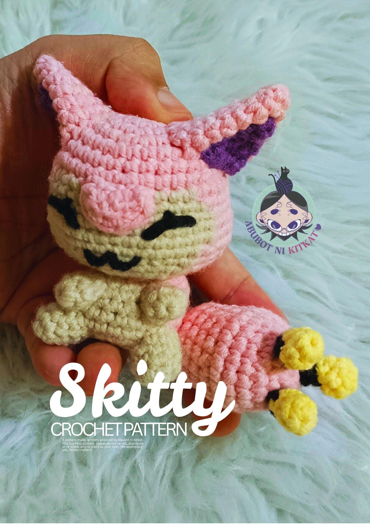 ポケモンのあみぐるみ、スキティの編み図 - Etsy 日本