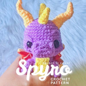 Wzór na szydełkową pluszową maskotkę Spyro the Dragon