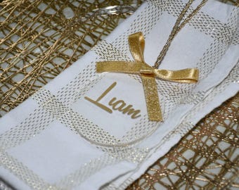 Adornos navideños, decoración de mesa, decoración de mesa de boda personalizada, adornos personalizados, etiquetas de acrílico personalizadas para calcetines, decoración del hogar
