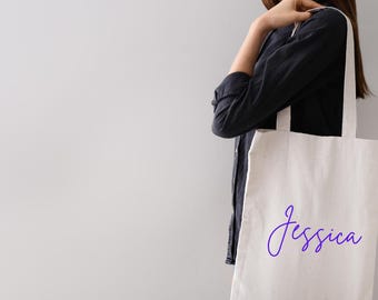 Bolso de mano personalizado, Tote de dama de honor, Tote de fiesta nupcial, Totes de favor de boda