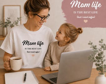 Mama-Shirt – Lustiges Mama-T-Shirt – „Aber ich brauche Kaffee“-Shirt – Süßes Geschenk zur Mutterschaft – Geschenk für frischgebackene Mütter – Für Kaffeeliebhaberinnen