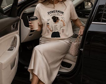 Lustiges Mama-Shirt mit Kaffeemotiv | Mama-T-Shirt | Geschenk für Mama | Muttertagsgeschenk | Bequemes Mama-T-Shirt