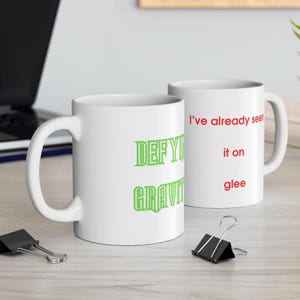 Defying Gravity Glee Mug, Musical Theater Fan Coffee Cup, Theatre Lover Gift, Broadway Quote Tea Mug, Unique Broadway Gift, Wicked, Glee
