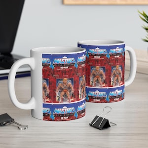 He-Man Retro Mug, Masters of the Universe Coffee Cup, Gift for Fans, Vintage Drinkware, Cartoon Collectible, Pop Culture, Retro Toy