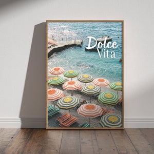 Dolce Vita Trendy Retro Wall Art Print Aesthetic Wall Decor Y2K Poster Film Photo Poster Girly Wall Art Bar Cart Print Trendy Wall Decor