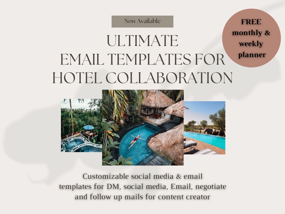 Hotel Pitch Email Template, Travel Blogger, Influencer Starter Kit Hotel Pitch Email Template, Travel Blogger, Influencer Starter Kit