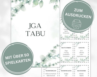 JGA Games To Print Out, Bride Tabu, Bachelorette Party Digital, Digital Download, JGA Women's Games, Bachelorette Party Game, Bride Game