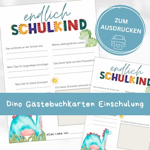 Libro de visitas de dinosaurios para la inscripción escolar, tarjeta de visita para la inscripción escolar, primer día de clases, fiesta, tarjetas de visita de dinosaurios, para rellenar para los invitados