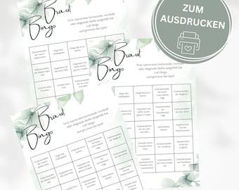 JGA Games To Print Out, Bride Bingo, Bachelorette Party Digital, Digital Download, JGA Women's Games, Bachelorette Party Game, Bride Game