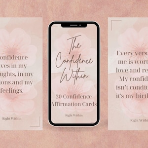 La confianza interior: 30 tarjetas de afirmación de confianza