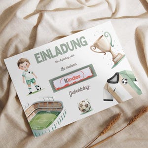 Modèle d'invitation d'anniversaire imprimable, modèle à imprimer, carte d'invitation de football pour anniversaire d'enfant (PDF) | Fête de football pour garçon