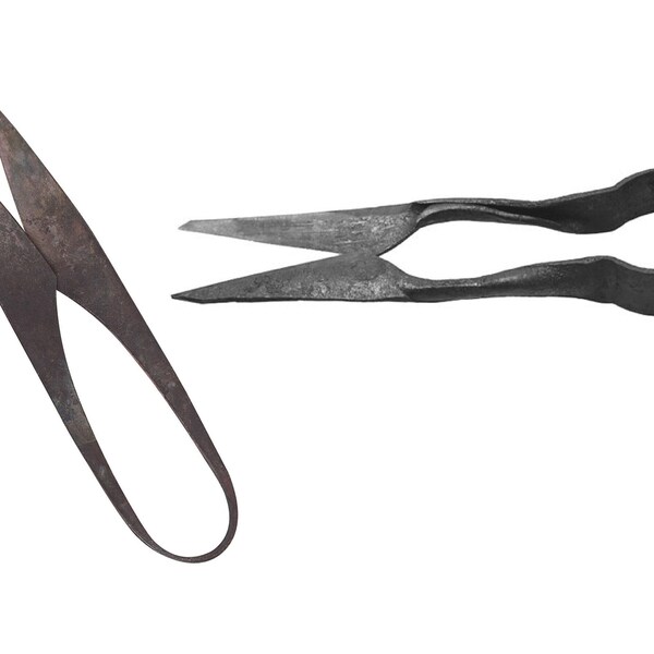 Snips, Hand Forged Primitive Viking Iron sheers functional scissors