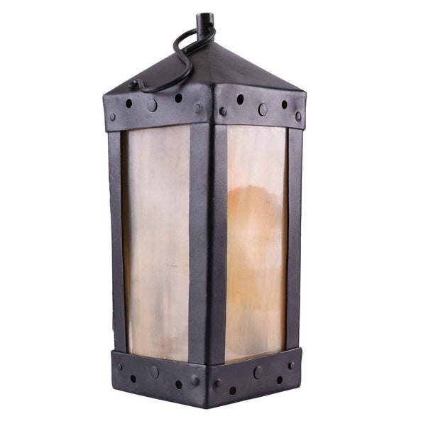 Square Lantern with Horn Windows, Handmade As Seen in Outlander