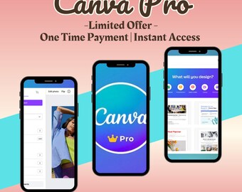 CANVA PRO Premium Unlimited Lifetime Access Subscription | Canva Edu | Canva Edit | Tips for Beginners | Instant Access | Activate by email