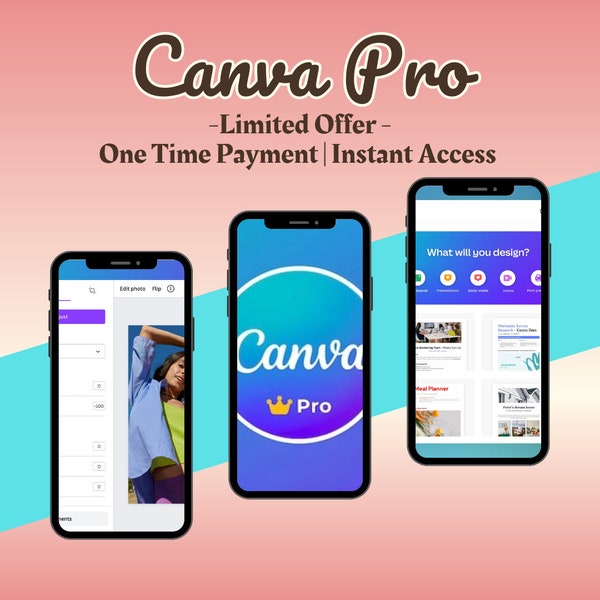 CANVA PRO Premium Unlimited Lifetime Access Subscription | Canva Edu | Canva Edit | Tips for Beginners | Instant Access | Activate by email