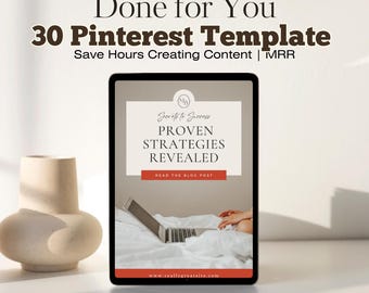 Pinterest Pin Canva Editable Template, Pinterest Blogger Template, Viral Pin Template, Canva Pinterest Pin Marketing Designs Digital MRR