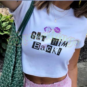 Olivia Rodrigo Get Him Back Baby Tee Guts World Tour Shirt Olivia Rodrigo Guts Merch Gov Ball Outfit Guts Baby Tee Olivia Rodrigo Shirt
