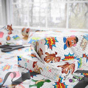 Toy Story Wrapping Paper: Woody, Buzz, and Friends Party Decor Kids Toy Story Birthday Gift Wrap Toy Story Poster Print
