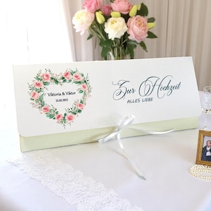 Glückwunschkarte zur Hochzeit personalisiert, Karte zur Hochzeit, Hochzeit Geld Geschenk, Geschenkidee Hochzeit Geld, Geldgeschenk Hochzeit