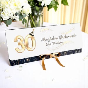 30th Birthday Card Friend,  Best Friend, 30th Birthday Gift Wife, Daughter 30th Birthday Card, Birthday Card For Sister, Birthday black gold