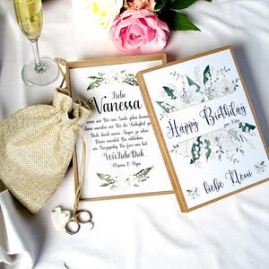 Geschenkbox Geburtstag personalisiert - Geld verschenken Geburtstag - 30 Geburtstagskarte - Geschenkidee Geburtstag - Schachtel Geburtstag