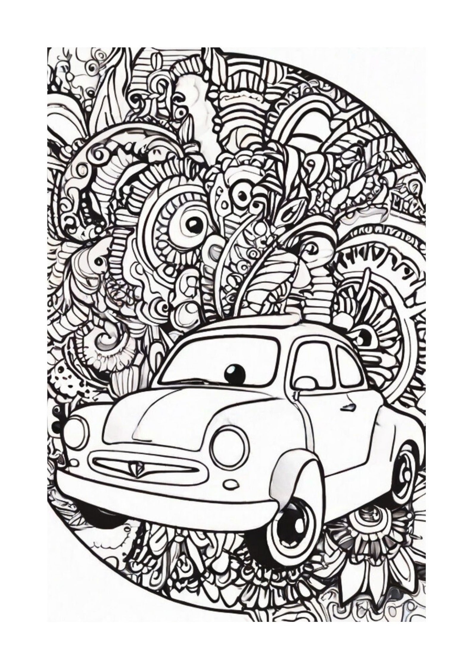 Mandala Cars: Adult Coloring Book for Car Enthusiasts - Etsy