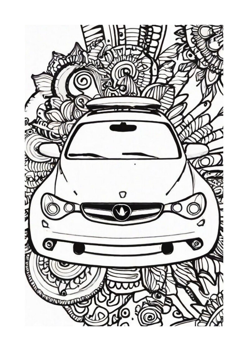 Mandala Cars Adult Coloring Book - Il 794xN.5864918697 Vl4b 