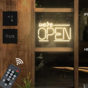 We&#39;re Open Led Light, Led Open Sign,Open Sign For Business ,Open Led Sign For Window, Open Sign For Coffee Cafe Bar Club Store, Opening Gift