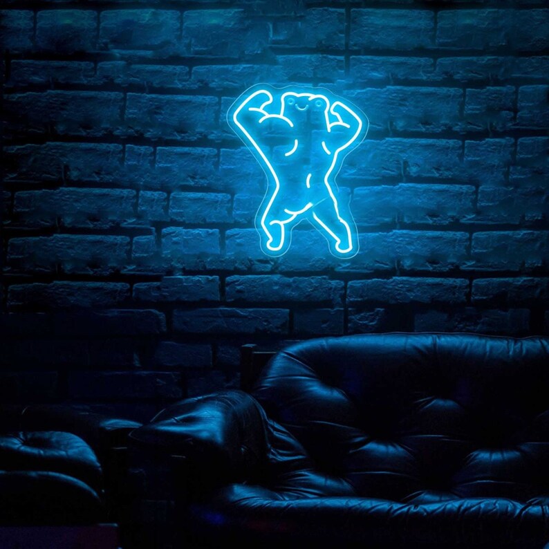 Muscle Frog Neon Sign,frog Gymmer Neon Sign,athelete Frog Led Neon Sign ...