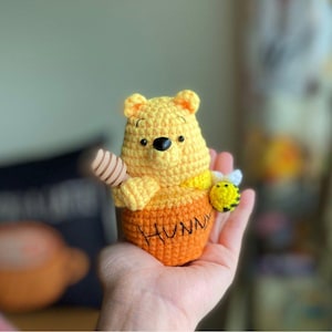 Crochet PDF Pattern Winnie the Pooh in Honey Jar