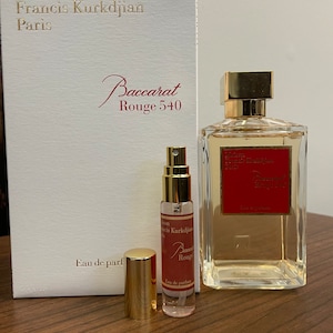 Maison Francis Kurkdjian Baccarat Rouge 540 Sample EDP 10ml Decant Travel Spray - Thick Glass Bottle w/ Cap