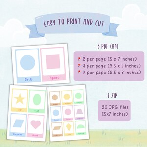 Shapes Flash Cards, Kindergarten Shapes, Learning Shapes, Preschool ...