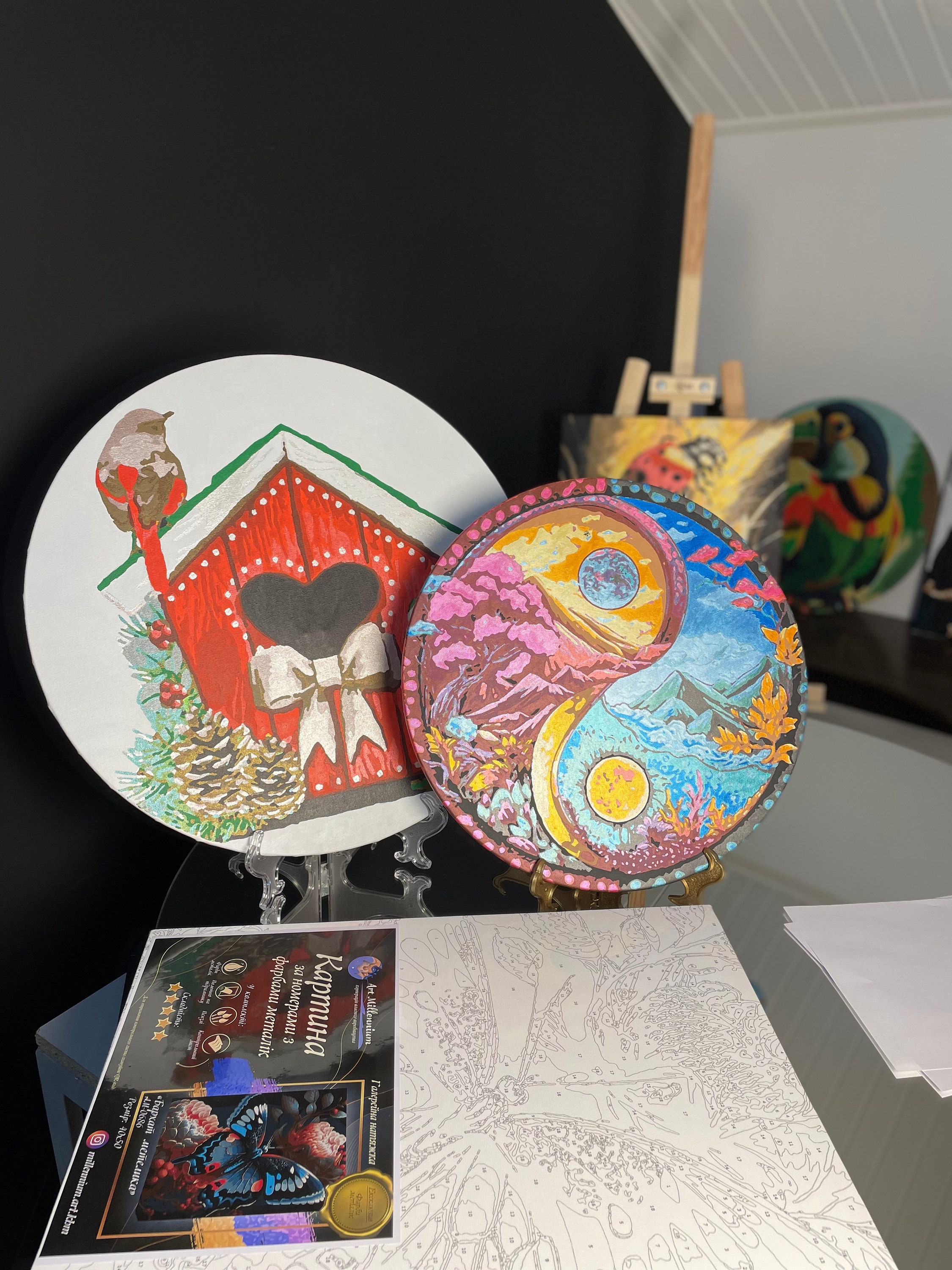 画材 Peacockesque Amazon.com: Peacock Paint by Numbers for Adults