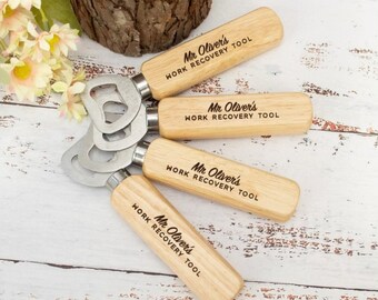 Teacher Bottle Opener Work Recovery Tool, Personalized Custom Beer Lover Bottle Opener, Father's Day Gift, Engraved Bottle Opener, Father