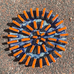 Midcentury minimalistisch Brutalist Sun Wall-object van Peter Stemmler