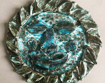 unique ceramic winter sun object by Peter Stemmler