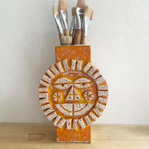 Original Brutalist Ceramic Vase Protoype by Peter Stemmler