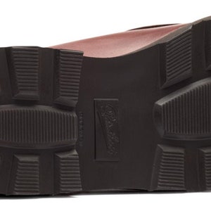 Paraboot Michael Marron Moc Toe Handmade Mens Shoes image 4