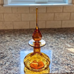 Rainbow Art Glass #9621 - Amber Hancock Glass Decanter