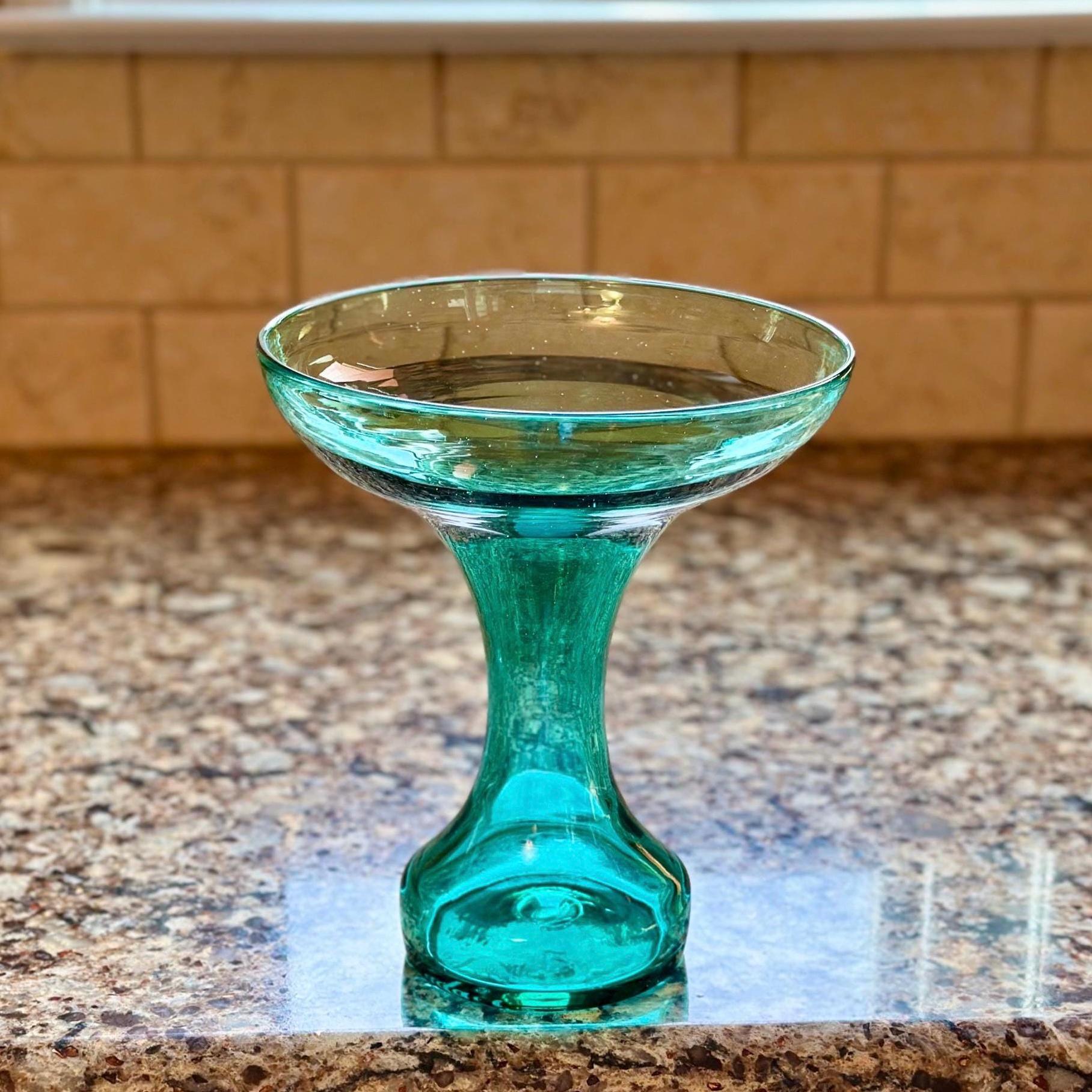 Blenko Sea Green Vase - Etsy