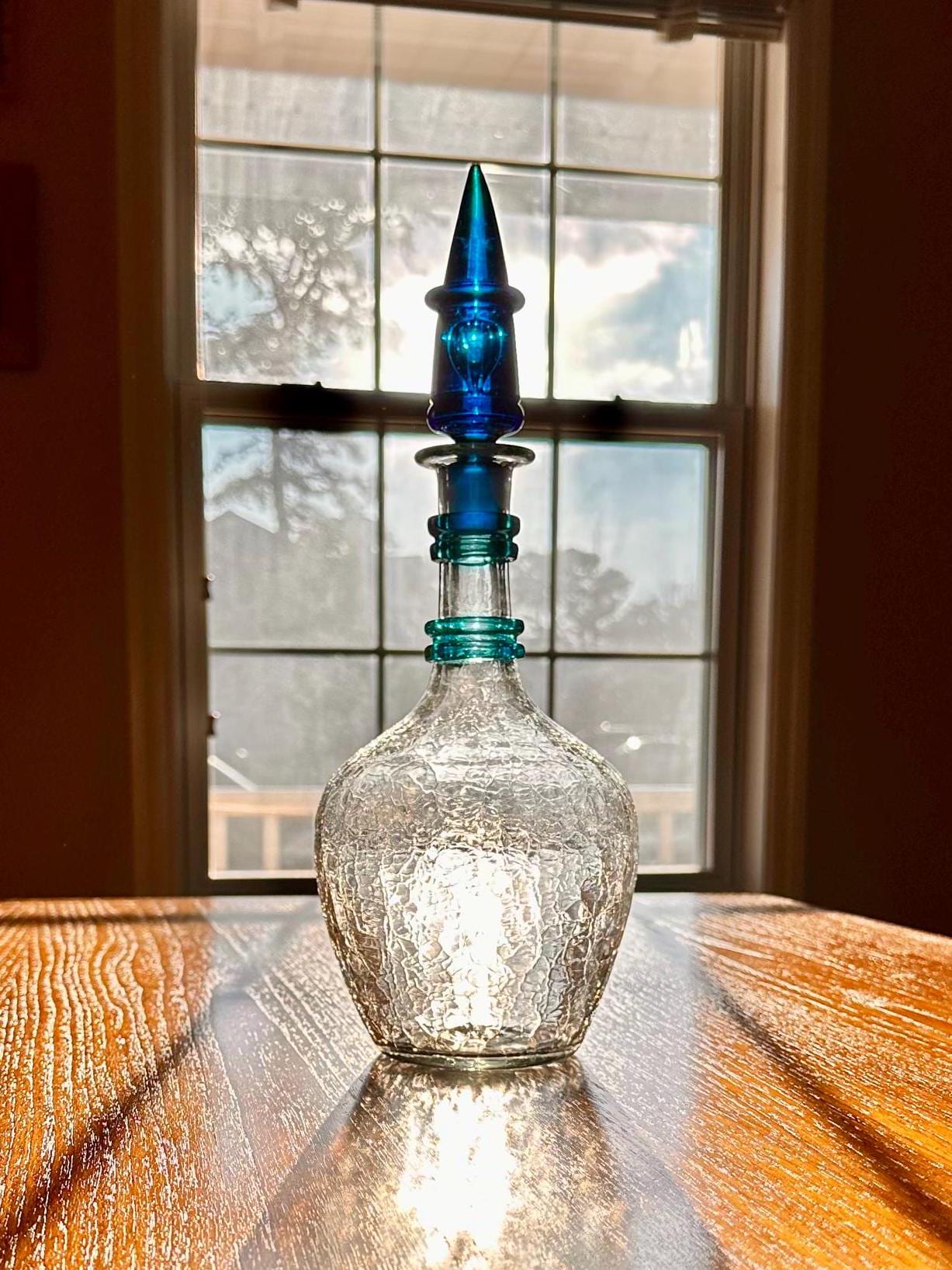 Blenko #475 - Pre-designer - Crystal Crackle Glass 