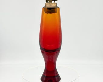 Blenko Lighter - Tangerine (amberina tone) #644 Glass Lighter (Untested)
