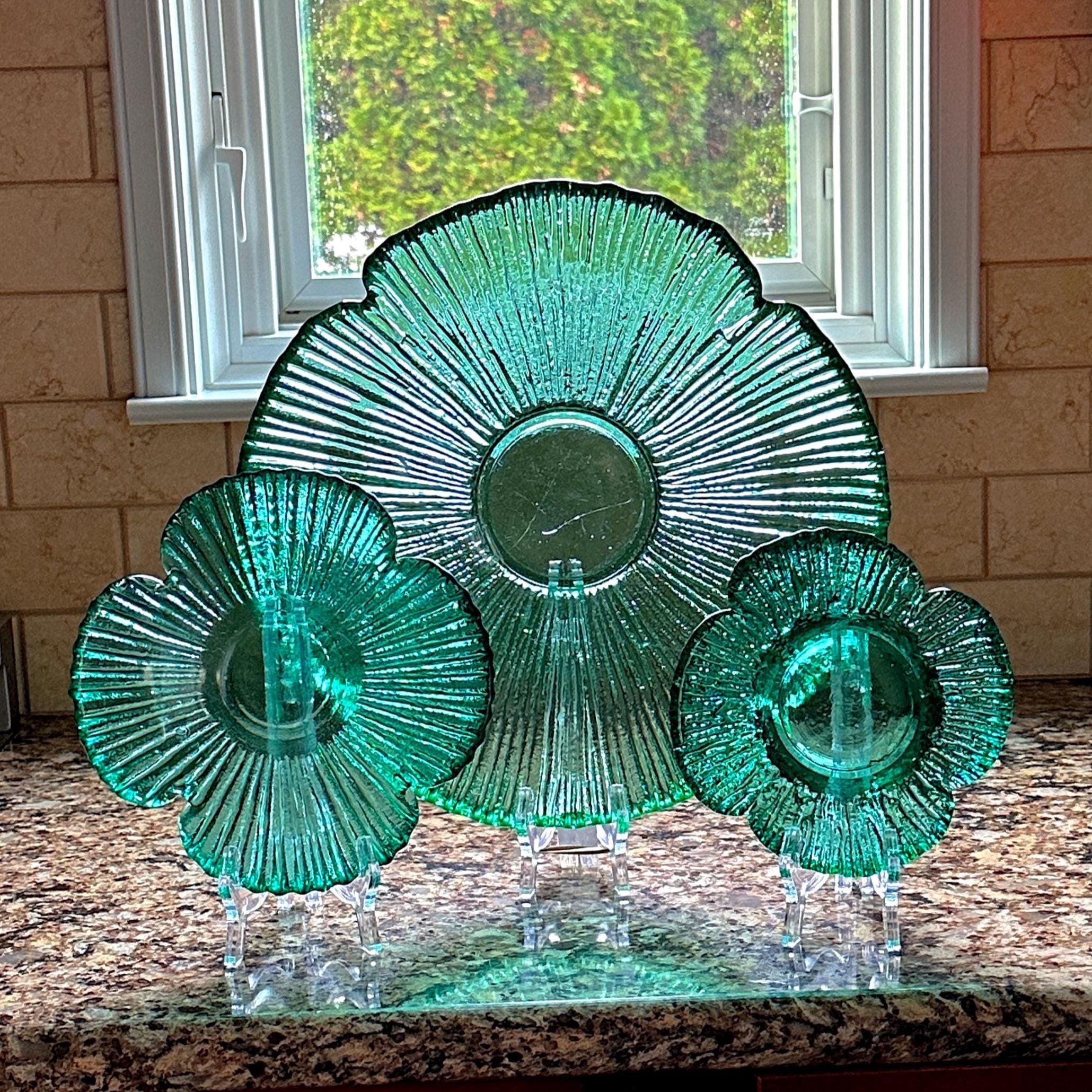 Blenko Flower Platter Vintage - Etsy