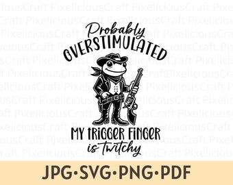 Lustige Cowboy Frosch SVG: Reizüberflutetes Western-Design (Digitaler Download)