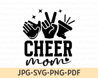 Cheer Mom SVG: Shirt Design, Sport Mom Geschenk (Digitaler Download)