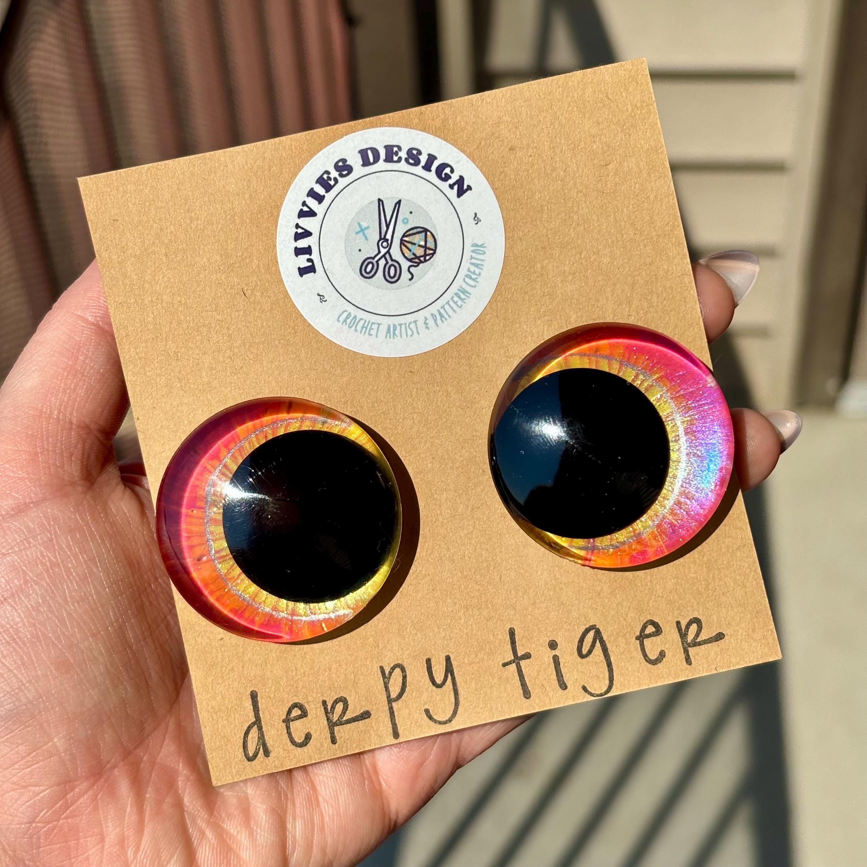 Safety Eyes: 40mm, 35mm, 30mm | K-pop Demon Hunter Derpy Tiger
