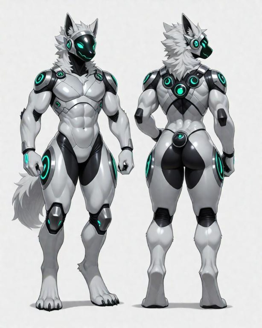 Protogen Adoptable Character Design (digital Download) - Etsy