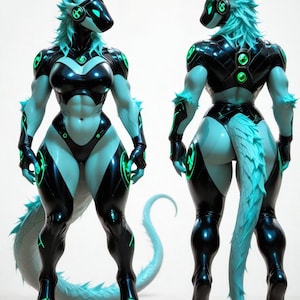 Dragon Protogen Adoptable - Limited 10, Instant Digital Download for Furry Fans