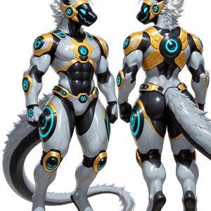 Dragon Protogen Adoptable Character – Limited Edition, Only 10 Available, Unique Furry Protogen Digital Download