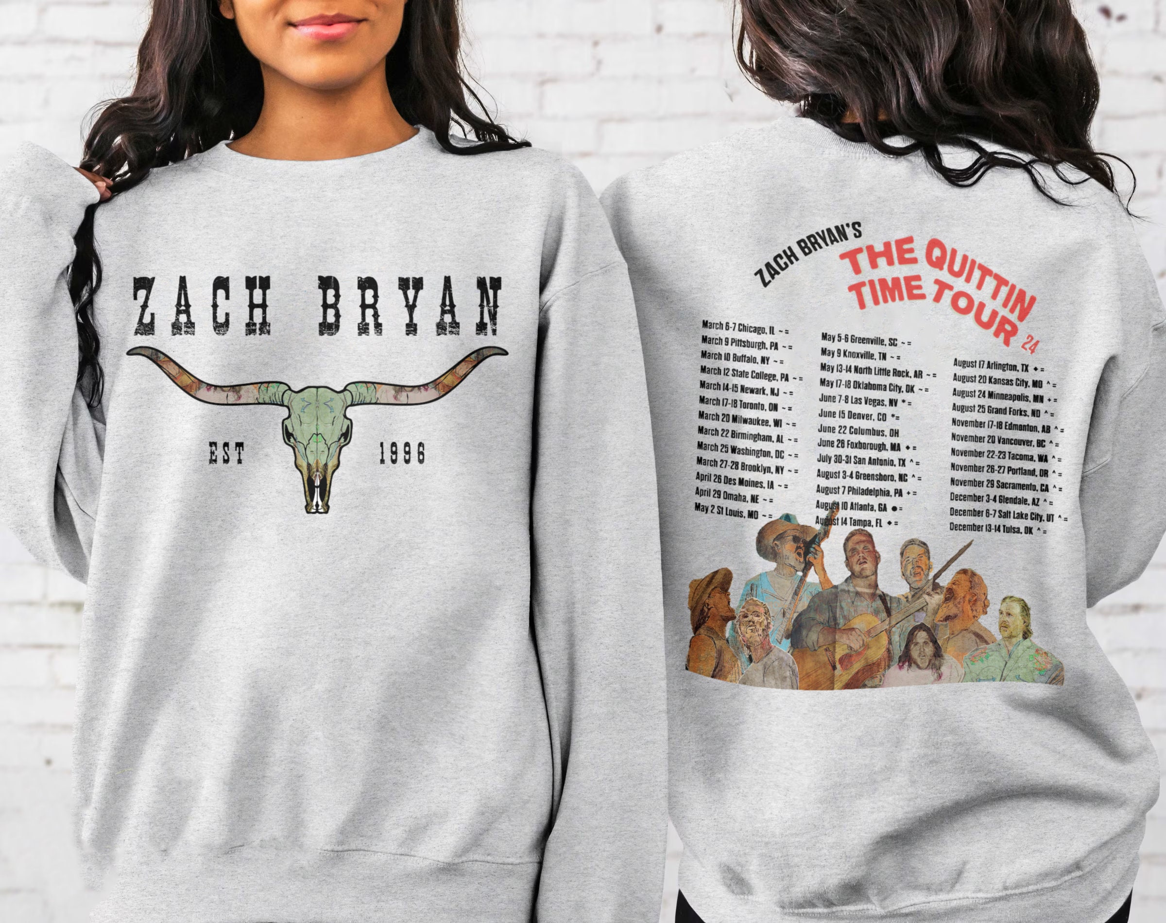 Zach Bryan The Quittin Time Tour 2024 Shirt, Country Music Tshirt, Zach Bryan Merch